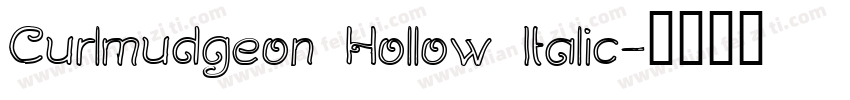 Curlmudgeon Hollow Italic字体转换